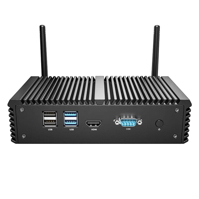 Com 4 Usb Port Ddr4 Ram Barebone Gigabit Pfsense 6 Lan Fort Computer Intel 4405U 4415U Industrial Desktop Mini-Pc