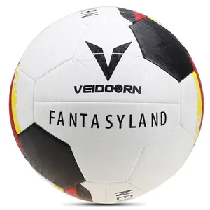Прямая Продажа с завода, футбольный мяч, размер 5, искусственная поверхность, плотный, яркий цвет с иглой, подходит для тренировок или подарка