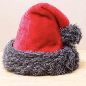 Chapeaux de Noël rouges pour adultes, prix de gros abordable, aspect élégant, pour décorations de fête - Product Image 2