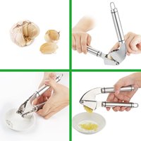 Handige knoflookpers van roestvrij staal, keukenaccessoires
