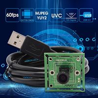 Módulo de Cámara USB ELP VGA Super Mini Gran Angular con Lente de 100 Grados, Alta Velocidad 480P 60fps UVC USB2.0, Cámara para Computadora