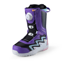 Chaussures de snowboard et raquettes à neige avec boucle à ressort, imperméables, en PU durable, pour le ski d'hiver et les sports de plein air