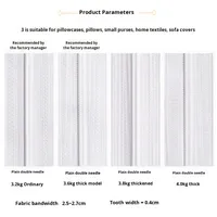 Fermetures éclair en nylon noir et blanc n°3 en gros pour oreillers, textiles de maison, bagages, papeterie, sacs à linge, emballage en vrac, housse de couette Zhejiang