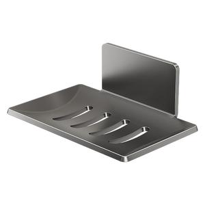 ที่วางสบู่ติดผนังแบบไม่ต้องเจาะ โลหะ รูปทรงสี่เหลี่ยมผืนผ้า ระบายน้ำได้เอง สีเทา ดำ ขาว ดีไซน์มินิมอล - Product Image 3