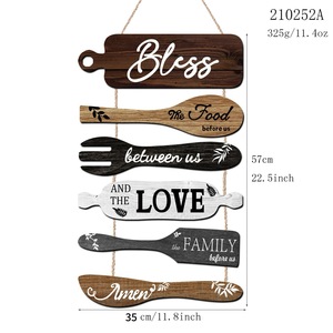 Letrero Colgante de Madera para Decoración de Pared de Cocina, Decoración del Hogar, Placa de Madera para Pared de <span class=keywords><strong>Restaurante</strong></span>, Adorno de Pared de Madera - Product Image 2