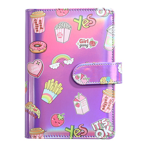 دفتر يوميات مدرسة القرطاسية معكرون بيندر بغلاف صلب فضفاض بميزانية رابط بو الجلود دفتر مغناطيسي A5 - Product Image 1