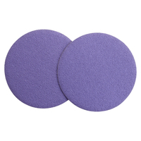 Disque abrasif en céramique violet de 5 pouces avec fixation auto-agrippante pour ponçage automobile, personnalisable OEM