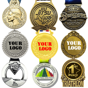 Medalla Deportiva Personalizada de Oro, Latón o Bronce con Relieve 3D, Estilo Moderno o Antiguo, para Karate, Atletismo, Bádminton, con Diseño Tradicional de Feng Shui - Product Image 4