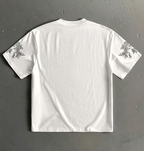 เสื้อยืดเรอเนซองส์เด็กน้อยเสื้อยืดลายกราฟฟิกนางฟ้าสวยงาม Y2K เสื้อยืดผ้าฝ้ายสีขาวโอเวอร์ไซส์ - Product Image 3