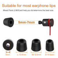 Embouts d'écouteurs en mousse à mémoire de forme, isolation phonique, confortables, coussinets d'oreille pour écouteurs intra-auriculaires