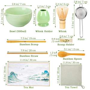 Meilleures ventes Kit <span class=keywords><strong>Matcha</strong></span> Porte-fouet en céramique Bol Chasen Pinceau à thé Thé japonais <span class=keywords><strong>Matcha</strong></span> - Product Image 4