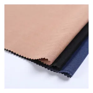 Custom TR stretch woven fabric fashion breathable zigzag jacquard herringbone print spandex twill fabric for clothing
