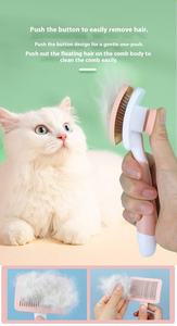 Spazzola Rimuovi Peli per Animali Domestici in Plastica Ecologica con Design Autopulente, Punte Arrotondate per Cani e Gatti a Pelo Lungo, Evita Irritazioni Cutanee - Product Image 5