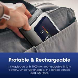 TRANSTEK <span class=keywords><strong>Bluetooth</strong></span> Digital Tensiometros Máquina Inteligente de Pressão Arterial Grande Display LCD Moniror BP Elétrico com APP grátis - Product Image 5