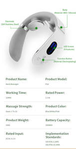 Dispositivo de masaje de cuello USB con logotipo personalizado, masajeador de cuello terapia de calor de hombro y cuello Cervical de impulso electrónico con pantalla LED - Product Image 4