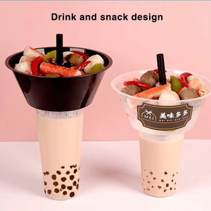 แก้วพลาสติก PP ขนาด 500 มล. 700 มล. สำหรับ<span class=keywords><strong>ชา</strong></span>ไข่มุก อาหารว่าง รับทำโลโก้ตามสั่ง MOQ ต่ำ ปรับแต่งได้รวดเร็ว แก้วน้ำพิมพ์แบ<span class=keywords><strong>รน</strong></span>ด์ได้ คุณภาพสำหรับอาหาร - Product Image 2