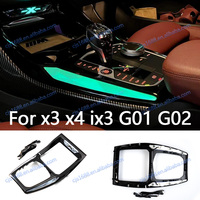 Lampe décorative 11 couleurs Crystal Center Console Saddle Ambient Light pour BMW X3 X4 IX3 G01 G02 2022-2024