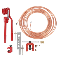 Kit de réparation de conduites de frein avec outils de cintrage, coupe-tubes et embouts pour la fabrication de conduites de frein de voitures et camions
