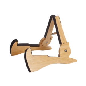 US Patent Custom Triple Acoustic Guitar <strong>Amp</strong> Display <strong>Stand</strong> Foldable Wooden Bamboo Hanger Support Violin <strong>Stand</strong> for Strings - Product Image 2