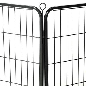 Cages <span class=keywords><strong>pour</strong></span> animaux de compagnie Stylo d'exercice en métal <span class=keywords><strong>pour</strong></span> chiens <span class=keywords><strong>Parc</strong></span> <span class=keywords><strong>pour</strong></span> chiots Chenils Clôture intérieure/extérieure 8 panneaux <span class=keywords><strong>Parc</strong></span> <span class=keywords><strong>pour</strong></span> chiens - Product Image 4