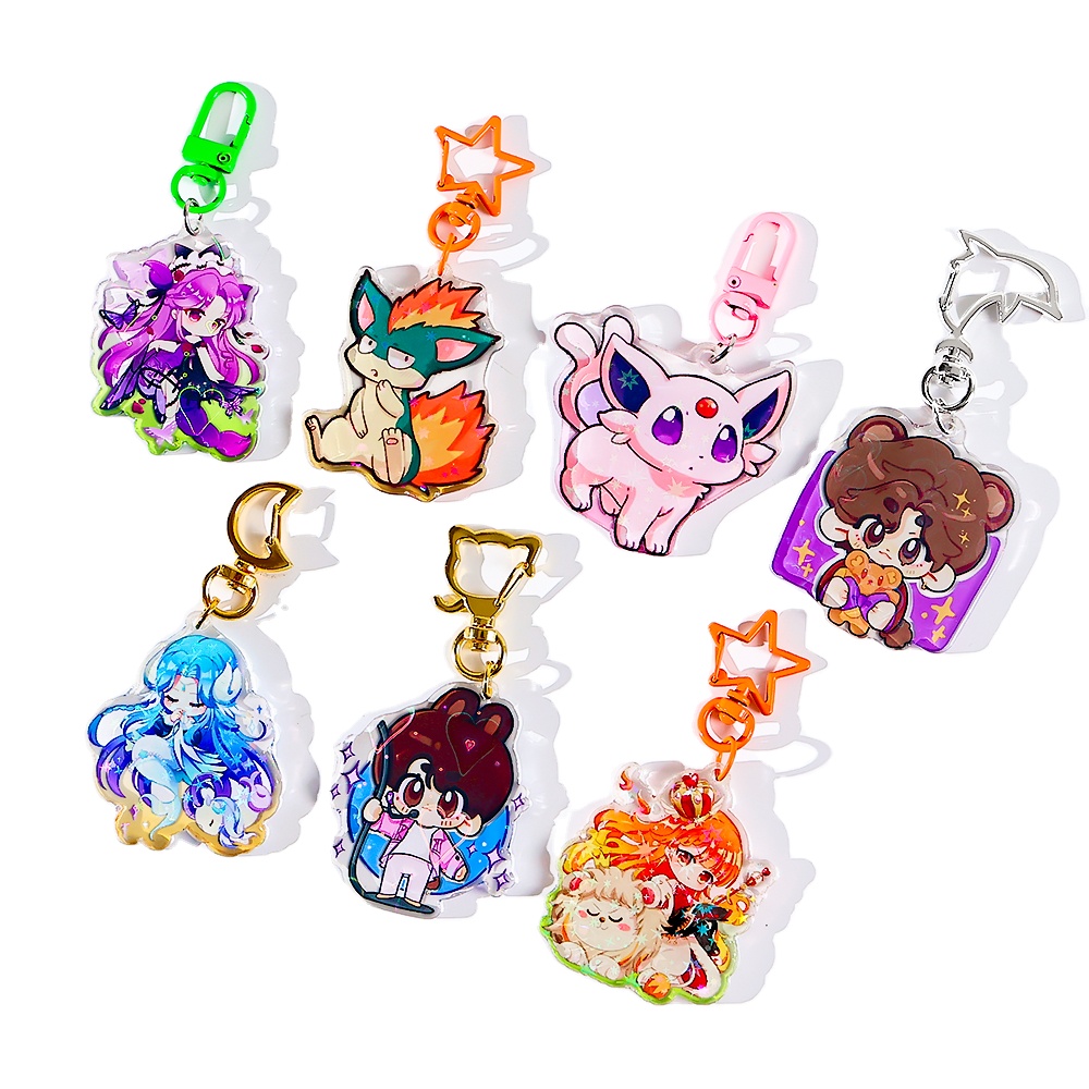 Wholesale Acrylic Charms Customizable Keychains More