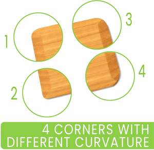 Set di 4 Raschietti in Bambù per Pentole, Utensile da Cucina Sicuro per Alimenti, Non Graffia, per Padelle, Pentole e Stoviglie - Product Image 4