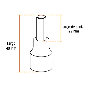 BOX 4 Ensemble de 7 douilles hexagonales standard, entraînement 3/8'', TRUPER - Product Image 2