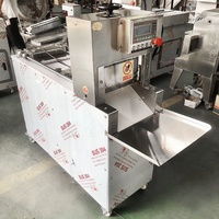 Machine commerciale entièrement automatique Rebanadora De Carne Wide Frozen Machine à découper en tranches de poisson et de viande de bacon 4 rouleaux