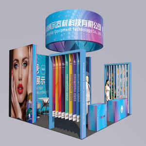 Nouvelle conception de stand d'exposition, impression personnalisée, promotion, stand d'exposition en aluminium pour salons professionnels, murs d'arrière-plan publicitaires - Product Image 1