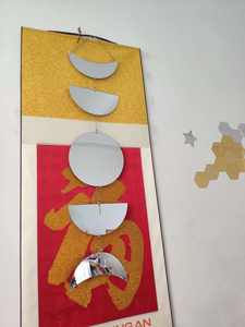 Custom Cut 3mm Rose Gold Crescent <b>Moon</b> Acrylic <b>Mirror</b> Sheets Adhesive Sticker Interior Decoration Customizable Size MH Brand - Product Image 5