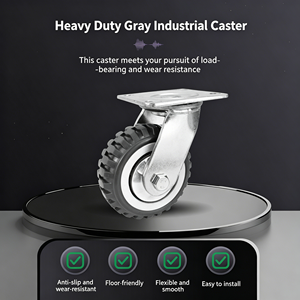 Stainless Steel 6 Inch Nylon Caster Wheel With Top Plate Mount Rust Proof Design For Food Service Machinery 600 Lbs Capacity - Product Image 2