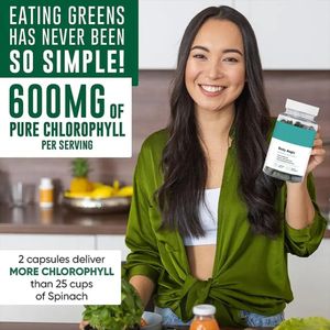 OEMプライベートラベルボディマジッククロロフィルカプセル抗酸化ピル30カプセルオーガニックパセリリーフ付き大人用 - Product Image 4