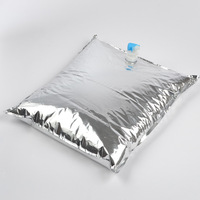 Sac en boîte (BIB) en plastique aseptique personnalisé de 3L, 5L, 10L, 15L pour le stockage alimentaire, le café, le vin, le sirop, le jus, l'eau et les liquides, avec distributeur à valve Vitop