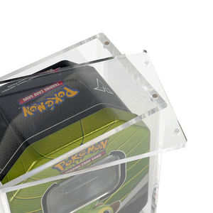Factory Custom 99% UV Protective Clear Sealed Acrylic Pokemoned <b>Mini</b> Tin Display <b>Box</b> - Product Image 3