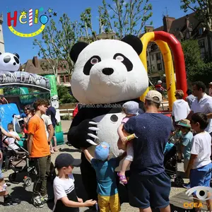 Festival Bont Pluche Materiaal Wandelen Kostuum Opblaasbare Panda Mascotte