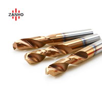 ZANHO HRC55 HRC60 Vollhartmetall-Spiralbohrer mit Geradem Schaft für Holzbearbeitung Metallbearbeitung CNC-Bearbeitung