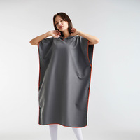 Poncho de plage imprimé en microfibre antibactérien à séchage rapide avec capuche pour la plage, la plongée et l'été