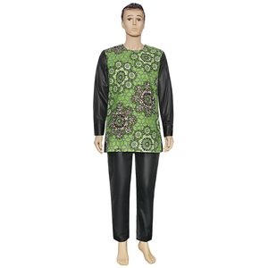 H & D Nouveaux vêtements de <span class=keywords><strong>couple</strong></span> africains Robe de mariage africaine à épaules dénudées pour femmes en coton imprimé <span class=keywords><strong>wax</strong></span> - Product Image 2