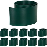 Bokor Anthracite Clôture en PVC rigide à lattes pour jardin, occultante, avec motif tressé, pour portails et en rouleau