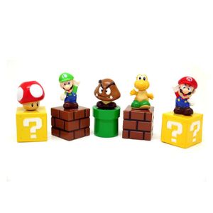 Nueva llegada Mini Super Marios <span class=keywords><strong>Bros</strong></span> <span class=keywords><strong>Yoshi</strong></span> dinosaurio hongo figura juguete PVC figuras de acción juguete - Product Image 1
