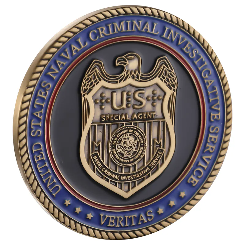 USA Antique Naval Criminal Investigative Service Custom Coin Maker