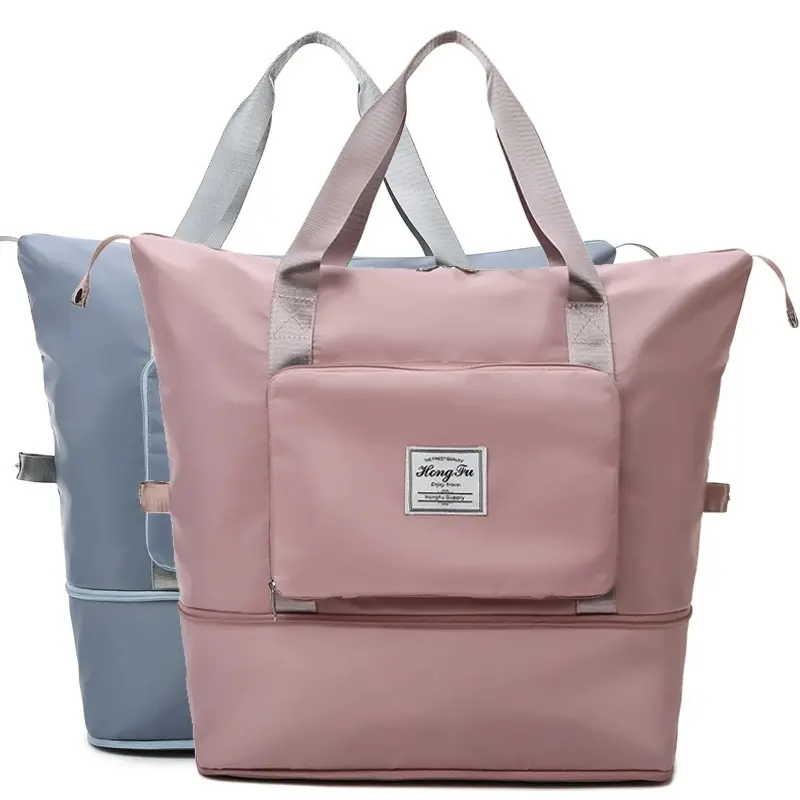 Foldable Large Capacity Storage Folding Bag Travel Bags Duffel Women Shoulder Bags Tote Carry on Luggage Handbag Waterproof M186