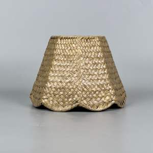 Abat-jour de lampe de chambre à coucher en tissu fait main de forme conique de style occidental moderne, lustre, suspension, abat-jour, meubles de mariage - Product Image 6