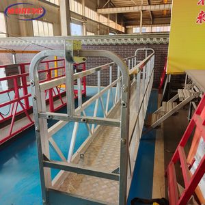 Plataforma suspendida de aleación de aluminio Andamio alimentado de 380V Certificación CE con góndola de elevación de cable para trabajo <span class=keywords><strong>exterior</strong></span> - Product Image 2