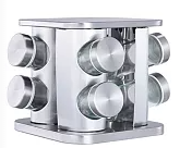 8 pots de PCs-couche 2-support carré