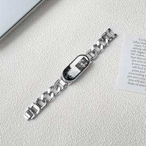 Correa Compatible con <span class=keywords><strong>Xiaomi</strong></span> <span class=keywords><strong>Mi</strong></span> <span class=keywords><strong>Band</strong></span> 10, Correa de Metal 8nfc <span class=keywords><strong>para</strong></span> <span class=keywords><strong>Xiaomi</strong></span> <span class=keywords><strong>Mi</strong></span> <span class=keywords><strong>Band</strong></span> 9, Cadena de Mezclilla de Una Sola Hilera, Pulsera <span class=keywords><strong>para</strong></span> <span class=keywords><strong>Xiaomi</strong></span> 8/9Pro - Product Image 6