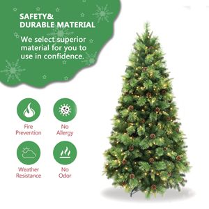 <span class=keywords><strong>Albero</strong></span> di natale di <span class=keywords><strong>pino</strong></span> vivido di alta qualità con 8 effetti luci a LED e Controller di <span class=keywords><strong>tipo</strong></span> in piedi - Product Image 3