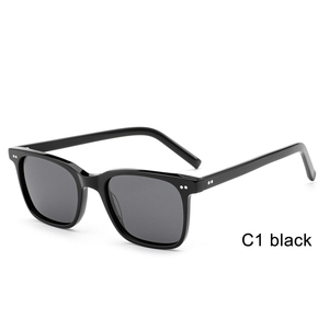 Großhandel Hochwertige Retro Polarisierte Sonnenbrille für Männer Frauen Benutzer definiertes Logo Acetat Brillen Grün Schwarz Shades Modische Retro - Product Image 1