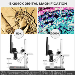 مجهر رقمي 2000x مع 3 عدسات لإصلاح هواتف PCB من Andonstar - Product Image 6