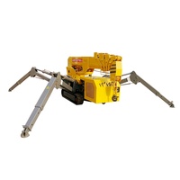 Grue à flèche mobile à chenilles de 3 tonnes, grue araignée mobile de petite taille, mini grue hydraulique, équipement de levage à 360 degrés